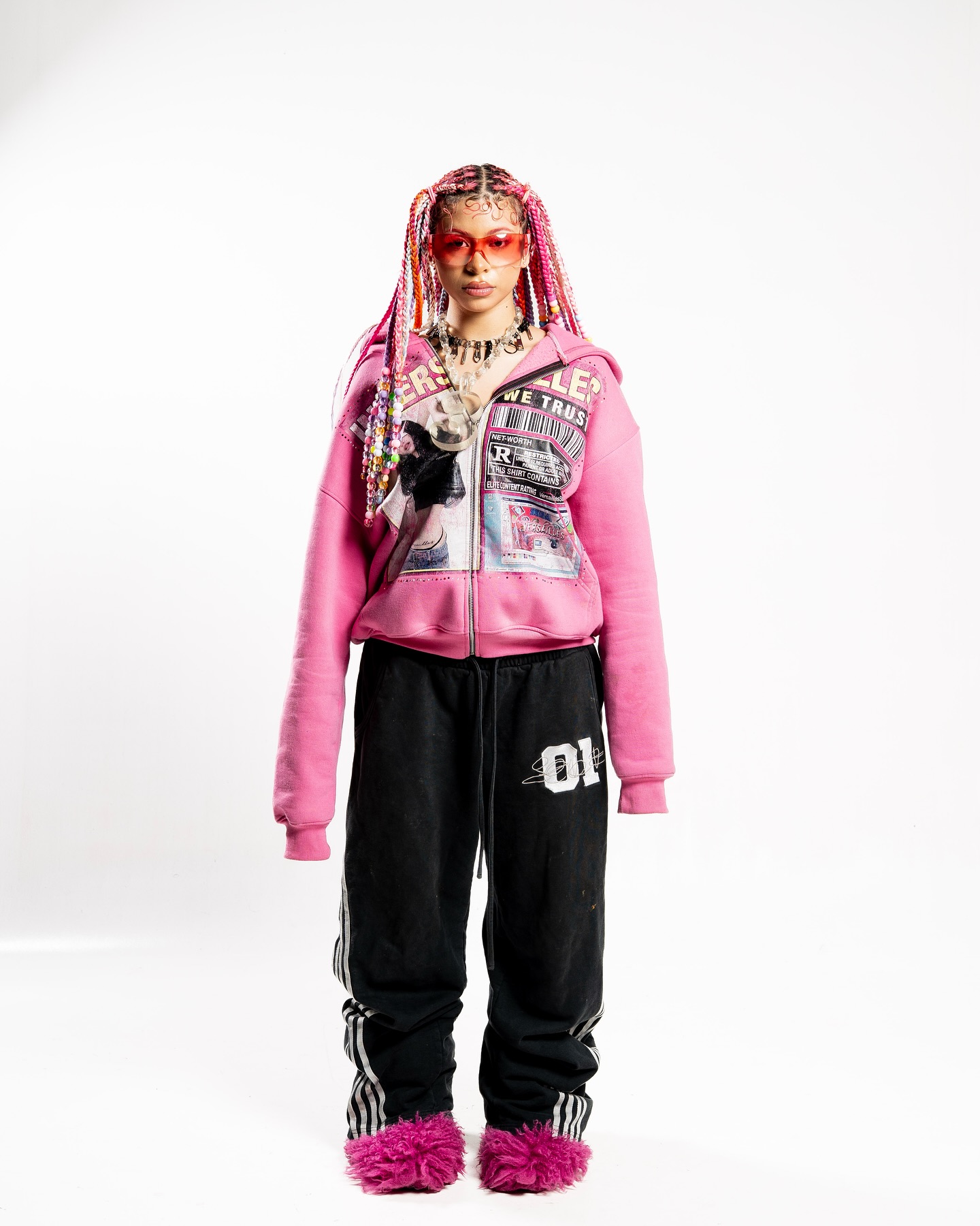 Versailles Pink Graphic Hoodie